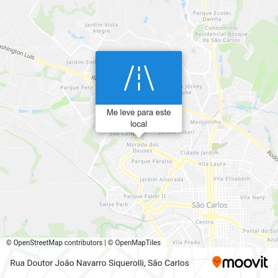 Rua Doutor João Navarro Siquerolli mapa