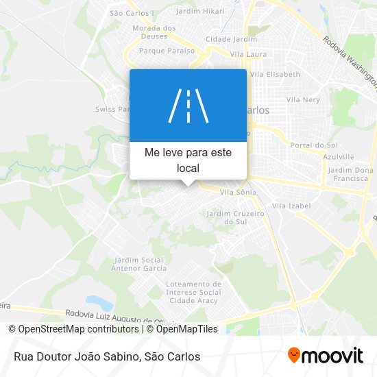 Rua Doutor João Sabino mapa