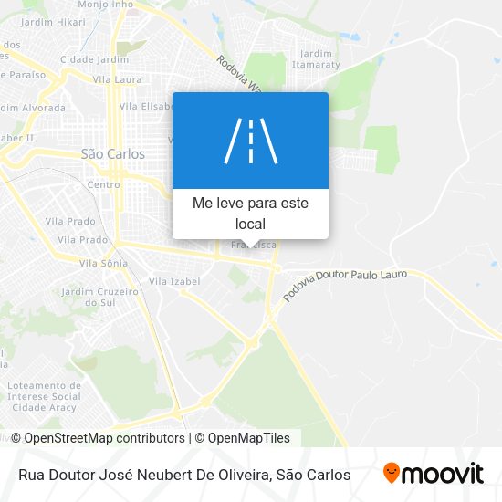 Rua Doutor José Neubert De Oliveira mapa