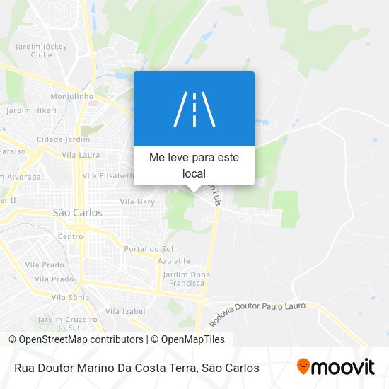 Rua Doutor Marino Da Costa Terra mapa
