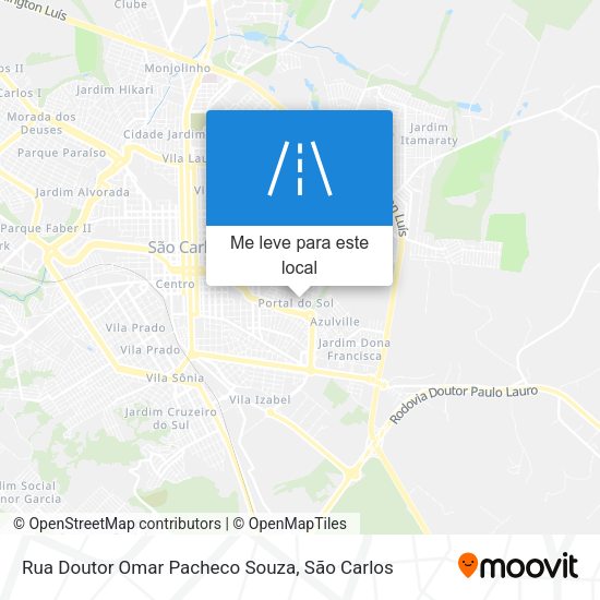 Rua Doutor Omar Pacheco Souza mapa