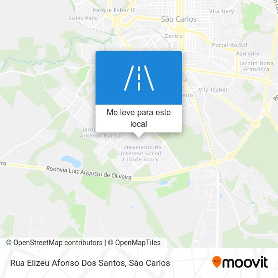 Rua Elizeu Afonso Dos Santos mapa