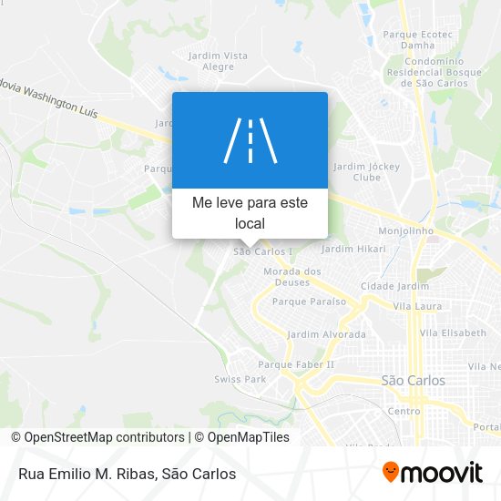 Rua Emilio M. Ribas mapa
