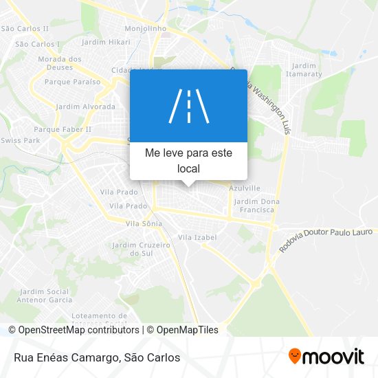 Rua Enéas Camargo mapa