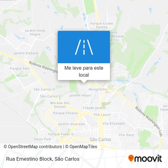 Rua Ernestino Block mapa