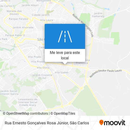 Rua Ernesto Gonçalves Rosa Júnior mapa
