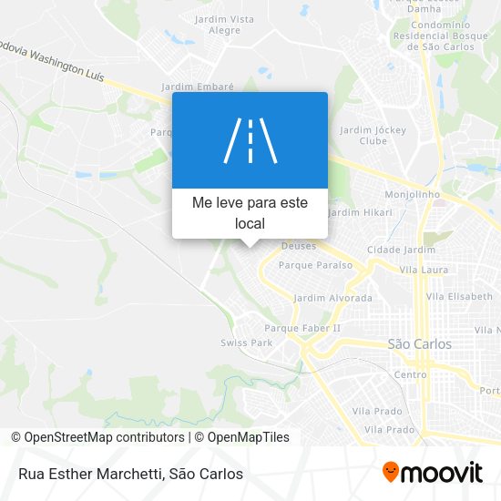 Rua Esther Marchetti mapa