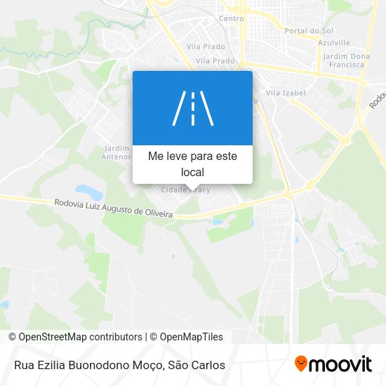 Rua Ezilia Buonodono Moço mapa