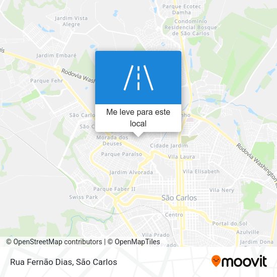 Rua Fernão Dias mapa