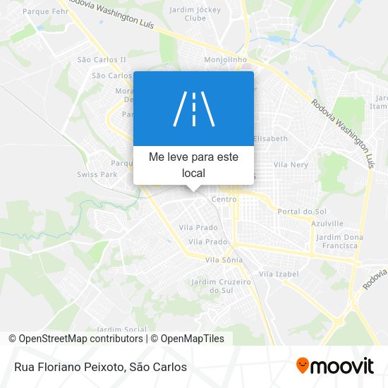 Rua Floriano Peixoto mapa