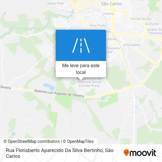 Rua Florisberto Aparecido Da Silva Bertinho mapa