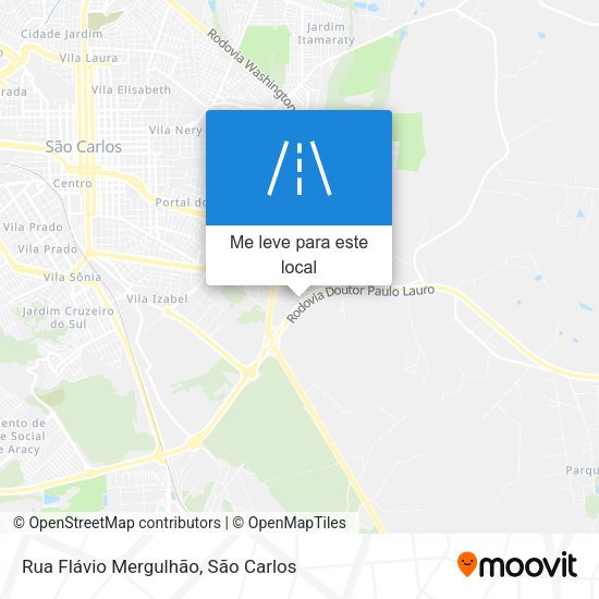 Rua Flávio Mergulhão mapa