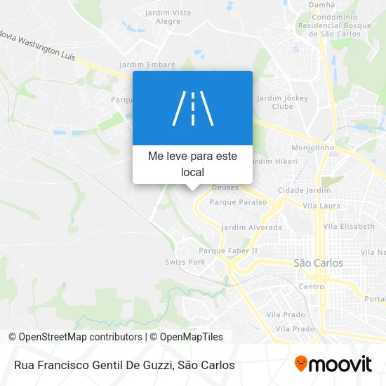 Rua Francisco Gentil De Guzzi mapa