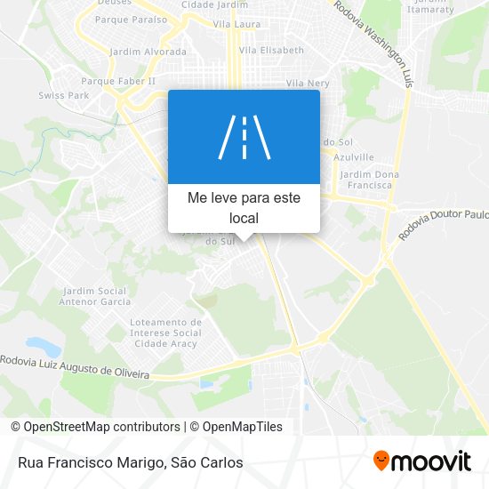 Rua Francisco Marigo mapa