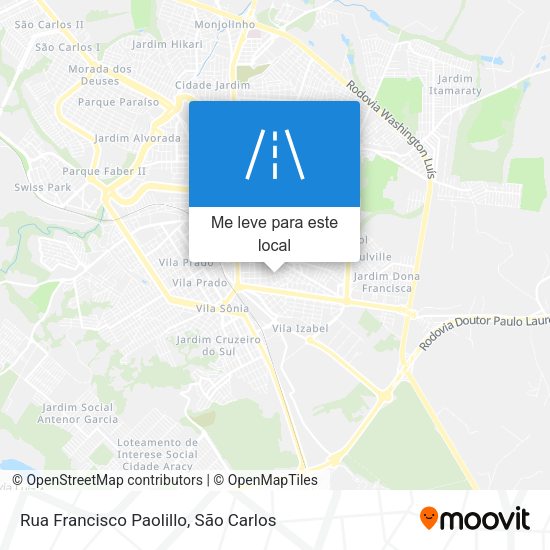Rua Francisco Paolillo mapa
