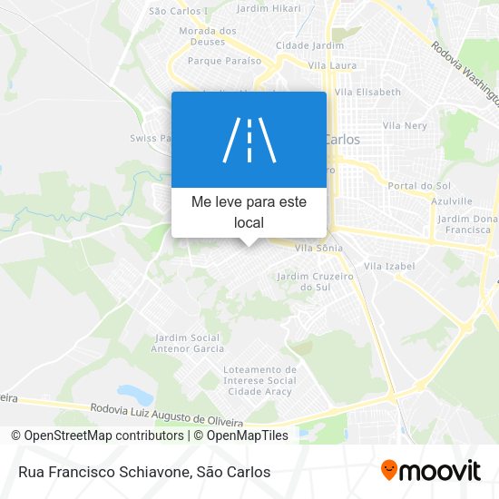 Rua Francisco Schiavone mapa