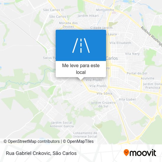 Rua Gabriel Cnkovic mapa
