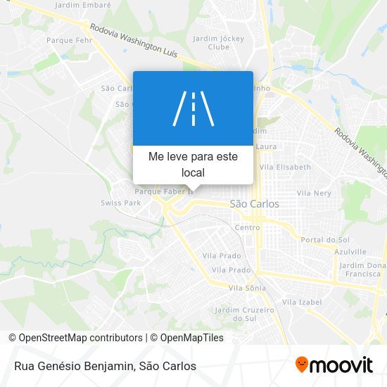 Rua Genésio Benjamin mapa