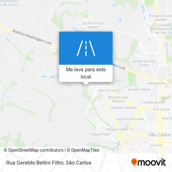 Rua Geraldo Bellini Filho mapa