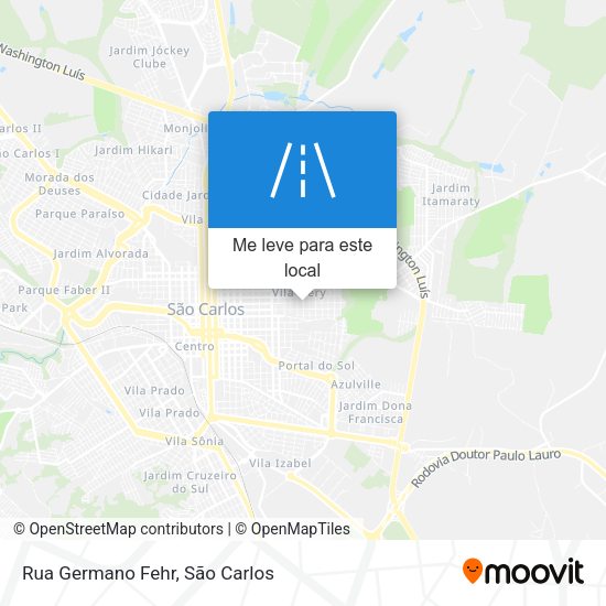 Rua Germano Fehr mapa