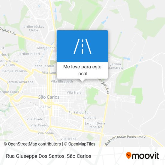 Rua Giuseppe Dos Santos mapa