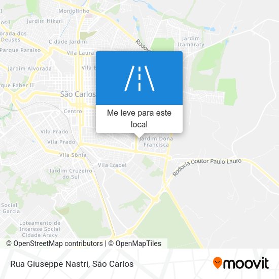Rua Giuseppe Nastri mapa