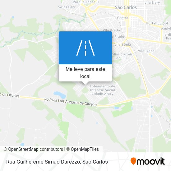 Rua Guilhereme Simão Darezzo mapa