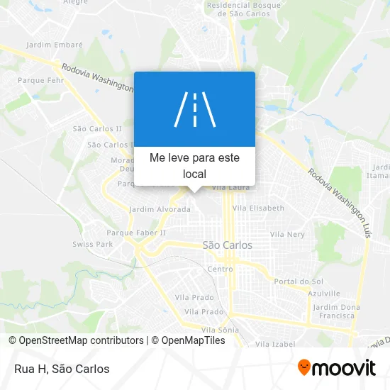 Rua H mapa