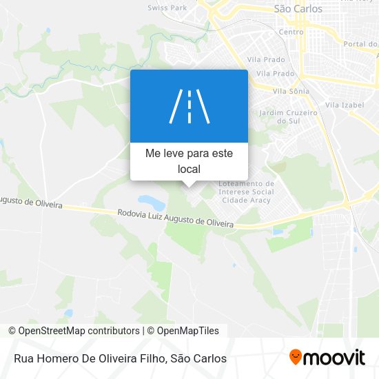 Rua Homero De Oliveira Filho mapa