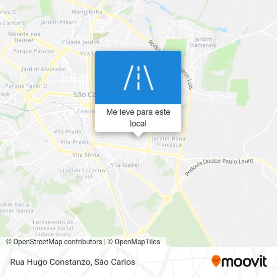 Rua Hugo Constanzo mapa