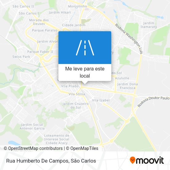 Rua Humberto De Campos mapa
