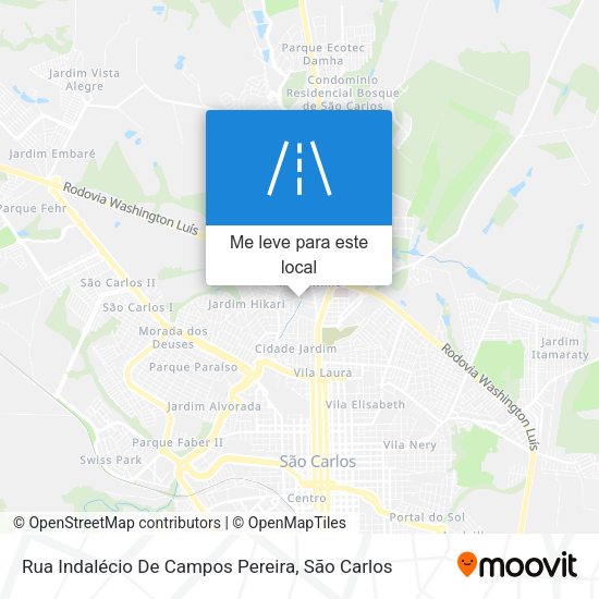 Rua Indalécio De Campos Pereira mapa