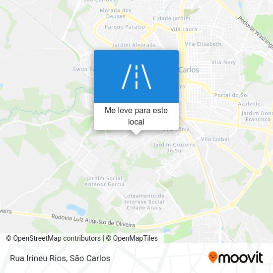 Rua Irineu Rios mapa