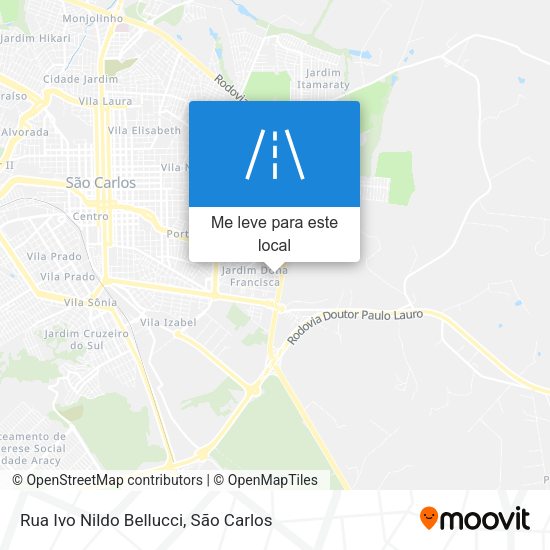 Rua Ivo Nildo Bellucci mapa