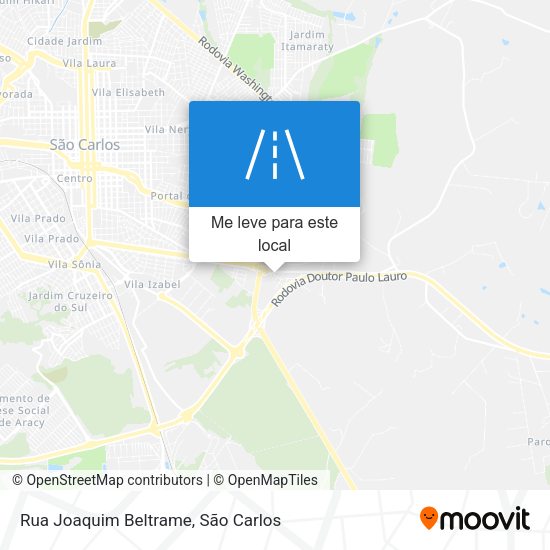 Rua Joaquim Beltrame mapa