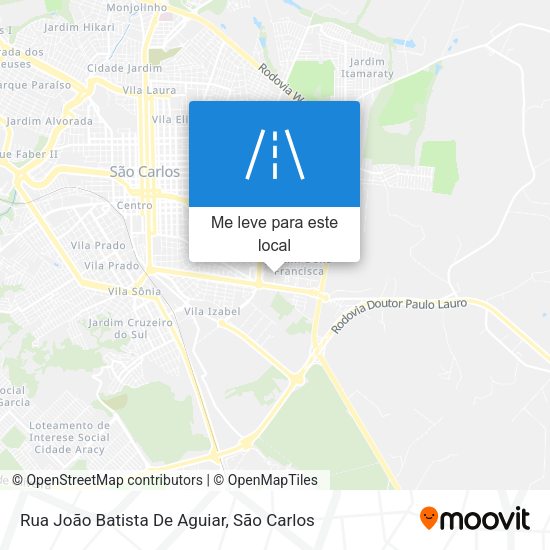 Rua João Batista De Aguiar mapa
