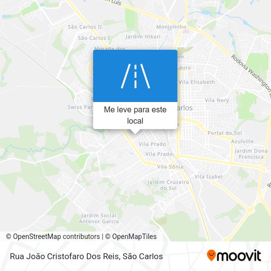 Rua João Cristofaro Dos Reis mapa