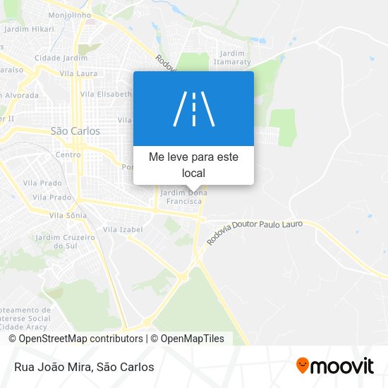 Rua João Mira mapa