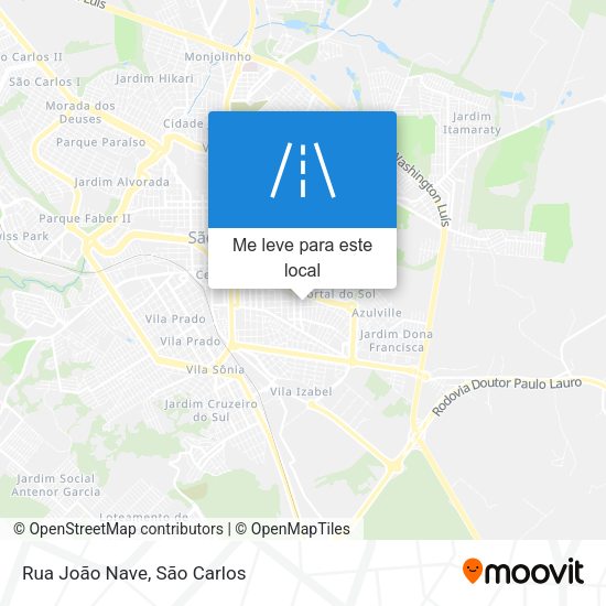 Rua João Nave mapa
