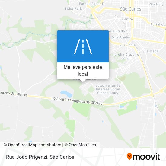 Rua João Prigenzi mapa