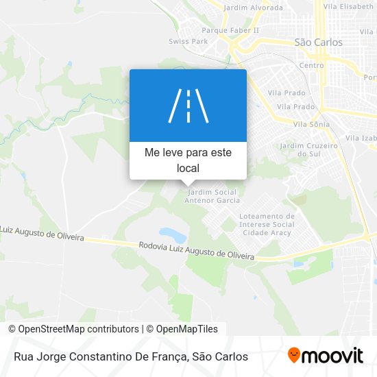 Rua Jorge Constantino De França mapa