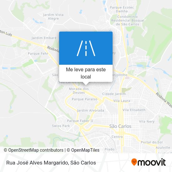 Rua José Alves Margarido mapa