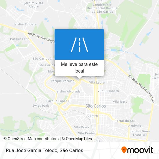 Rua José Garcia Toledo mapa
