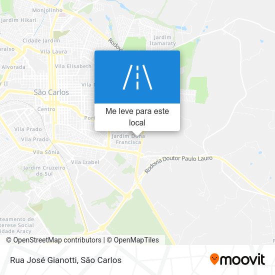 Rua José Gianotti mapa