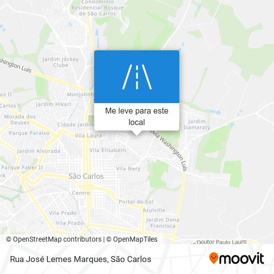 Rua José Lemes Marques mapa