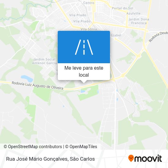 Rua José Mário Gonçalves mapa