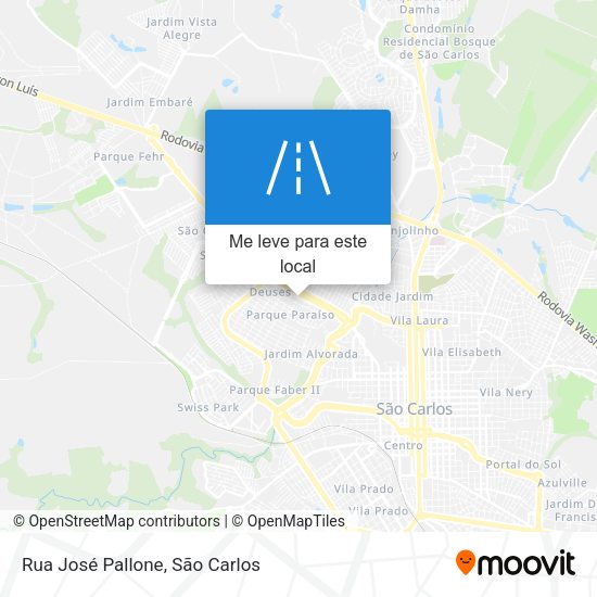 Rua José Pallone mapa