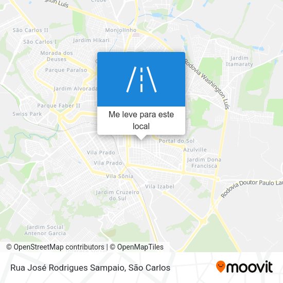 Rua José Rodrigues Sampaio mapa