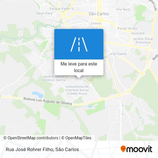 Rua José Rohrer Filho mapa