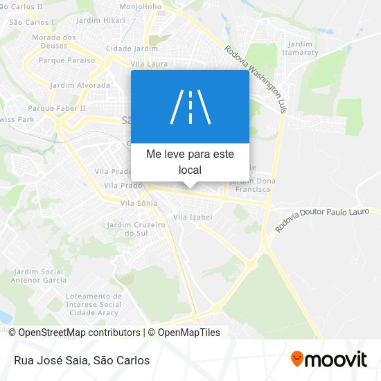 Rua José Saia mapa